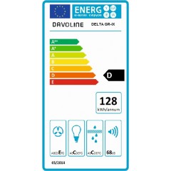 Davoline Delta 060 Black Συρόμενος Απορροφητήρας Davoline Delta 060 Black Συρόμενος Απορροφητήρας